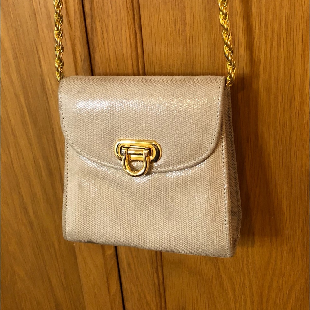 Vintage Larucchi Embossed Evening Rehab Bag from Marlene Gaines